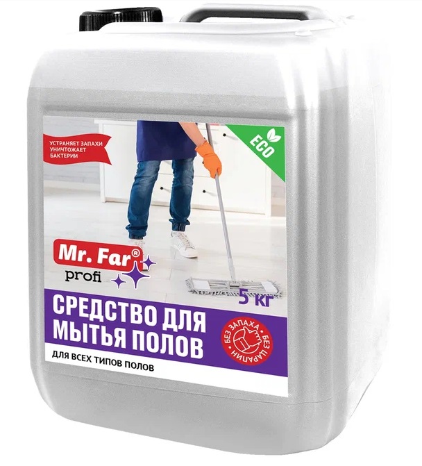 Средство для мытья полов Mr.Far 5 кг ПНД