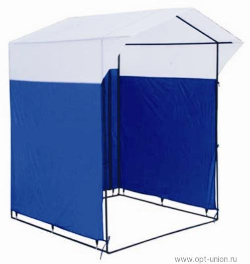 Палатка торговая 1,5*1,5 (труба 18мм) бело/синяя